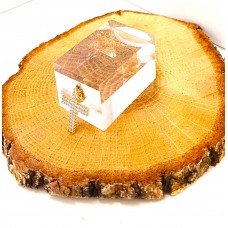 ΓΥΝΑΙΚΕΙΟΣ ΣΤΑΥΡΟΣ ΧΡΥΣΟ 14K με ζιργκόν στην πάνω πλευρά CRG112